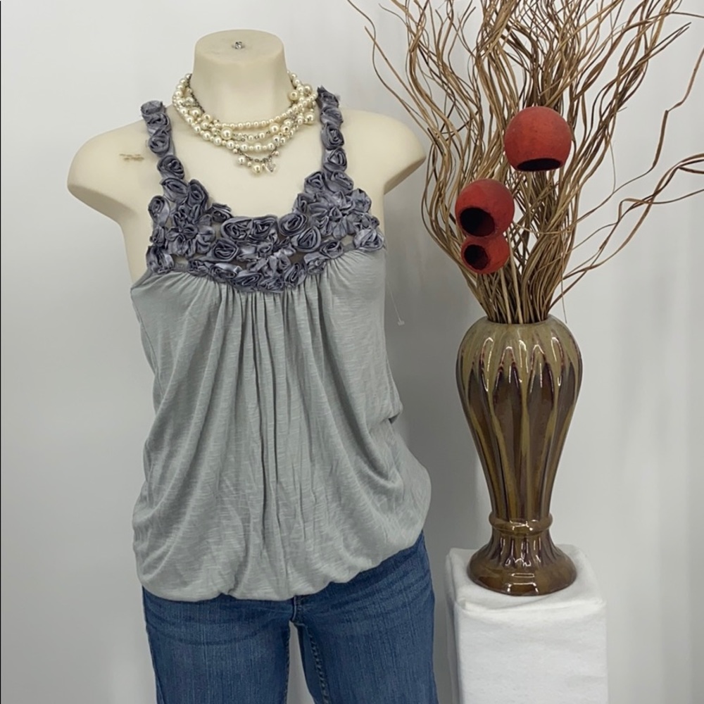 Julie’s closet gray blouse size small